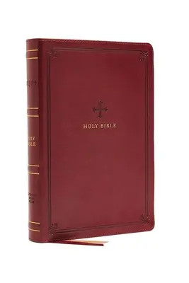 Nrsv, Bible catholique, édition Thinline, Leathersoft, rouge, Comfort Print : Sainte Bible - Nrsv, Catholic Bible, Thinline Edition, Leathersoft, Red, Comfort Print: Holy Bible