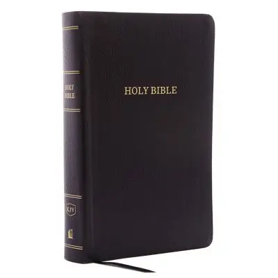 KJV, Bible de référence, format personnel, impression géante, cuir collé, noir, indexée, édition lettre rouge - KJV, Reference Bible, Personal Size Giant Print, Bonded Leather, Black, Indexed, Red Letter Edition
