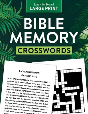 Mots croisés de la mémoire biblique en gros caractères - Bible Memory Crosswords Large Print