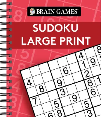 Jeux cérébraux - Sudoku en gros caractères (rouge) - Brain Games - Sudoku Large Print (Red)