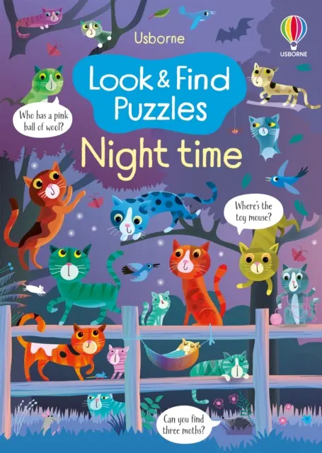 Cherchez et trouvez des puzzles pour la nuit - Look and Find Puzzles Night time