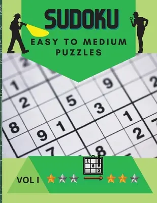 Sudoku Puzzle Book : Un livre de sudoku stimulant avec des puzzles et des solutions de facile à moyen, très amusant et éducatif. - Sudoku Puzzle Book: A challenging sudoku book with puzzles and solutions from easy to medium, very fun and educational.