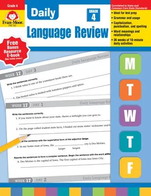 Révision quotidienne de la langue, 4e année - Daily Language Review Grade 4