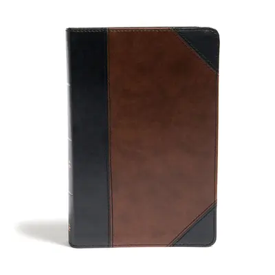 CSB Large Print Personal Size Reference Bible, Black/Brown Leathertouch (en anglais) - CSB Large Print Personal Size Reference Bible, Black/Brown Leathertouch