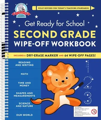 Prêt pour l'école : Second Grade Wipe-Off Workbook - Get Ready for School: Second Grade Wipe-Off Workbook