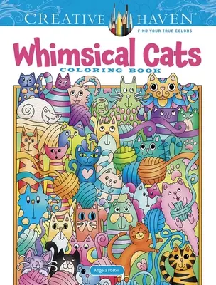 Livre à colorier Creative Haven Whimsical Cats (en anglais) - Creative Haven Whimsical Cats Coloring Book