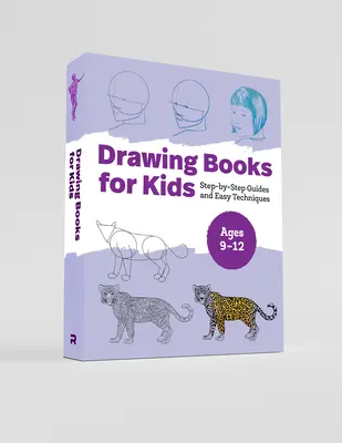 Coffret de livres de dessin pour les enfants : Des guides pas à pas et des techniques faciles - Drawing Books for Kids Box Set: Step-By-Step Guides and Easy Techniques