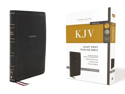 Kjv, Thinline Bible, Giant Print, Leathersoft, Black, Red Letter Edition, Comfort Print : Sainte Bible, version du roi Jacques - Kjv, Thinline Bible, Giant Print, Leathersoft, Black, Red Letter Edition, Comfort Print: Holy Bible, King James Version