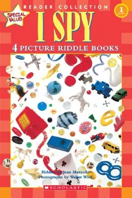 J'espionne (Scholastic Reader, niveau 1) : 4 livres d'énigmes en images - I Spy (Scholastic Reader, Level 1): 4 Picture Riddle Books