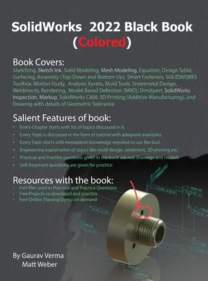 Livre noir de SolidWorks 2022 (en couleur) - SolidWorks 2022 Black Book (Colored)