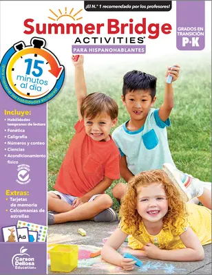 Activités d'été de transition en espagnol pour les élèves de la maternelle à la 3e année, 1re et 2e année - Summer Bridge Activities Spanish Prek-K, Grades Pk - K