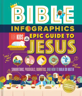 Infographies de la Bible pour les enfants Guide épique de Jésus : Samaritains, prodigues, burritos et comment marcher sur l'eau - Bible Infographics for Kids Epic Guide to Jesus: Samaritans, Prodigals, Burritos, and How to Walk on Water