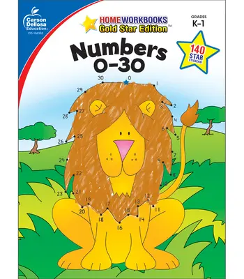 Les chiffres de 0 à 30, de la maternelle à la première année : édition Gold Star - Numbers 0-30, Grades K - 1: Gold Star Edition