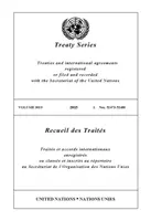 Recueil des Traités 3019 (édition anglaise/française) - Treaty Series 3019 (English/French Edition)