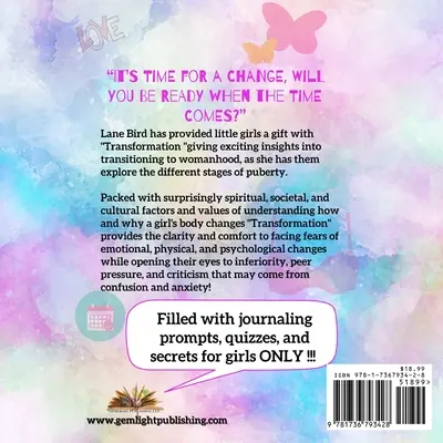 Transformation ; le guide de la jeune fille à la féminité - Transformation; The Young Girl Guide To Womanhood