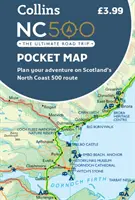 Carte de poche NC500 - Planifiez votre aventure sur la route 500 de la côte nord de l'Écosse - NC500 Pocket Map - Plan Your Adventure on Scotland's North Coast 500 Route
