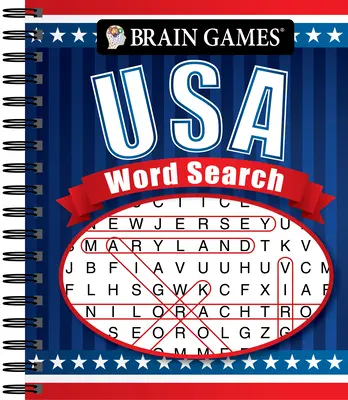 Jeux cérébraux - Recherche de mots aux États-Unis (#4) : Volume 4 - Brain Games - USA Word Search (#4): Volume 4