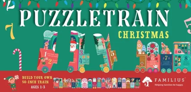 Puzzletrain : Puzzle de Noël 26 pièces - Puzzletrain: Christmas 26-Piece Puzzle