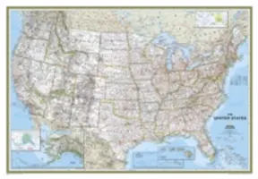 National Geographic : Carte murale classique des États-Unis - laminée (43.5 X 30.5 pouces) - National Geographic: United States Classic Wall Map - Laminated (43.5 X 30.5 Inches)