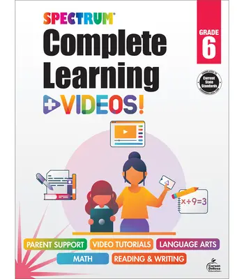 Cahier d'exercices complet d'apprentissage et de vidéos Spectrum - Spectrum Complete Learning + Videos Workbook