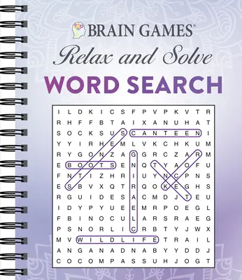 Jeux cérébraux - Détendez-vous et résolvez : Recherche de mots (violet) - Brain Games - Relax and Solve: Word Search (Purple)