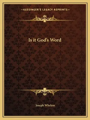 Est-ce la parole de Dieu ? - Is It God's Word