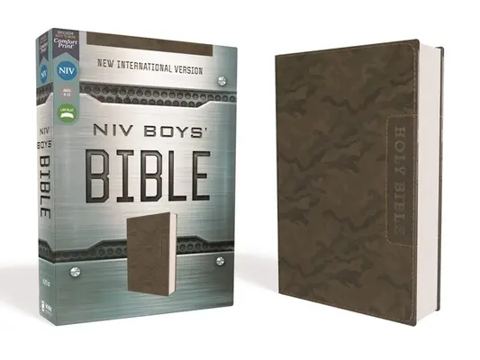 Niv, Bible pour garçons, Leathersoft, Brown Camo, Comfort Print - Niv, Boys' Bible, Leathersoft, Brown Camo, Comfort Print