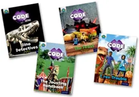 Projet X CODE Extra : Serre-livres turquoise, niveau 7 d'Oxford : Le royaume des châteaux et la vallée interdite, paquet mixte de 4 pièces - Project X CODE Extra: Turquoise Book Band, Oxford Level 7: Castle Kingdom and Forbidden Valley, Mixed Pack of 4