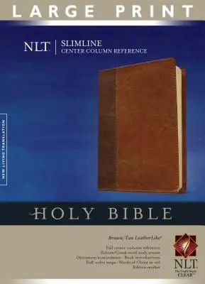 Slimline Center Column Reference Bible-NLT-Large Print (en anglais) - Slimline Center Column Reference Bible-NLT-Large Print