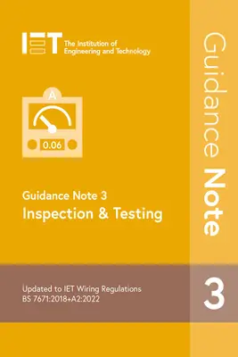 Note d'orientation 3 : Inspection et essais - Guidance Note 3: Inspection & Testing