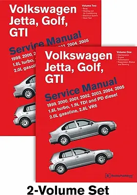 Manuel d'entretien de Volkswagen Jetta, Golf, GTI (A4) : 1999, 2000, 2001, 2002, 2003, 2004, 2005 : 1.8l Turbo, 1.9l Tdi Diesel, Pd Diesel, 2.0l Gasoline, 2.8l - Volkswagen Jetta, Golf, GTI (A4) Service Manual: 1999, 2000, 2001, 2002, 2003, 2004, 2005: 1.8l Turbo, 1.9l Tdi Diesel, Pd Diesel, 2.0l Gasoline, 2.8l