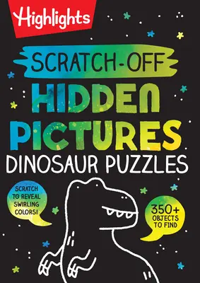 Casse-tête de dinosaures en images cachées à gratter - Scratch-Off Hidden Pictures Dinosaur Puzzles