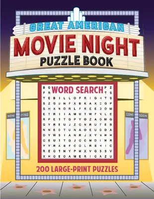 Grand livre de puzzles des soirées cinéma américaines : 200 puzzles en grand format - Great American Movie Night Puzzle Book: 200 Large-Print Puzzles