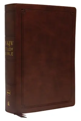 Bible d'étude NKJV, similicuir, marron, édition en lettres rouges, impression confortable : La ressource complète pour l'étude de la Parole de Dieu - NKJV Study Bible, Imitation Leather, Brown, Red Letter Edition, Comfort Print: The Complete Resource for Studying God's Word