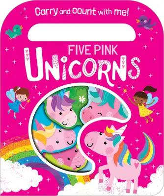 Cinq licornes roses - Five Pink Unicorns