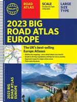 2023 Philip's Big Road Atlas Europe - (A3 Spiral binding)