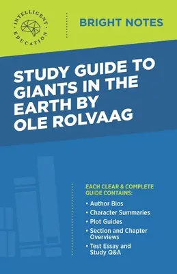 Guide d'étude sur Les géants de la terre d'Ole Rolvaag - Study Guide to Giants in the Earth by Ole Rolvaag