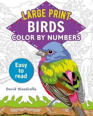 Oiseaux en couleur par numéros en gros caractères : Facile à lire - Large Print Color by Numbers Birds: Easy-To-Read