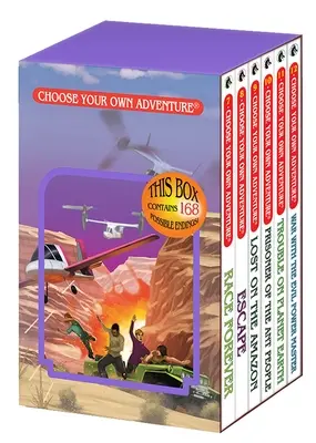 Choisissez votre propre aventure Coffret de 6 livres #2 (Race Forever, Escape, Lost on the Amazon, Prisoner of the Ant People, Trouble on Planet Earth, War with - Choose Your Own Adventure 6-Book Boxed Set #2 (Race Forever, Escape, Lost on the Amazon, Prisoner of the Ant People, Trouble on Planet Earth, War with