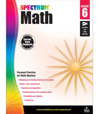 Spectrum Math Workbook, 6e année - Spectrum Math Workbook, Grade 6