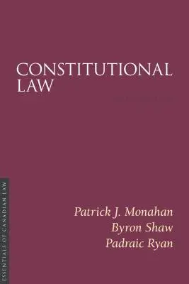 Droit constitutionnel, 5/E - Constitutional Law, 5/E