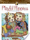 Livre de coloriage Creative Haven Playful Puppies - Creative Haven Playful Puppies Coloring Book