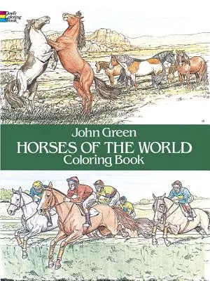 Livre à colorier « Chevaux du monde - Horses of the World Coloring Book