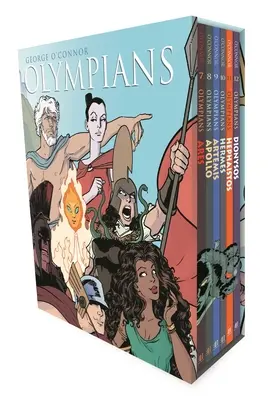 Coffret Olympiens Livres 7-12 : Arès, Apollon, Artémis, Hermès, Hephaistos et Dionysos - Olympians Boxed Set Books 7-12: Ares, Apollo, Artemis, Hermes, Hephaistos, and Dionysos