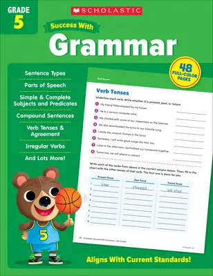 Succès scolaire avec la grammaire 5e année - Scholastic Success with Grammar Grade 5