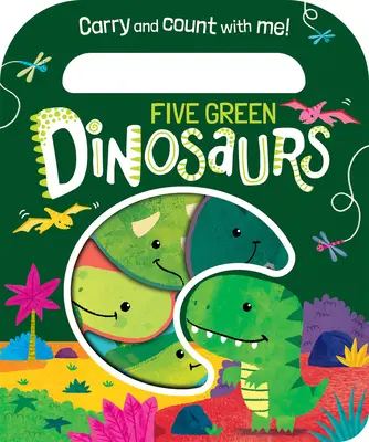 Cinq dinosaures verts - Five Green Dinosaurs