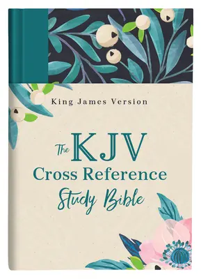 La Bible d'étude à références croisées KJV - Floral turquoise - The KJV Cross Reference Study Bible--Turquoise Floral