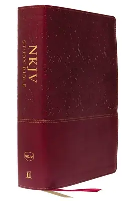 Bible d'étude NKJV, simili cuir, rouge, édition en couleurs, lettres rouges, impression confortable : La ressource complète pour l'étude de la Parole de Dieu - NKJV Study Bible, Imitation Leather, Red, Full-Color, Red Letter Edition, Comfort Print: The Complete Resource for Studying God's Word
