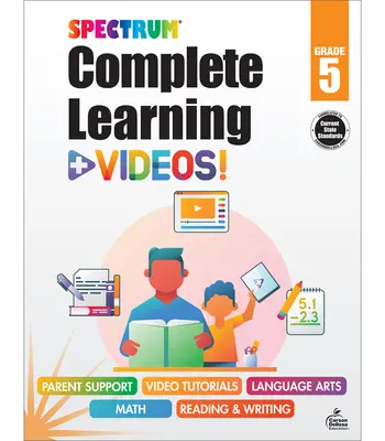 Cahier d'exercices complet d'apprentissage et de vidéos - Spectrum Complete Learning + Videos Workbook