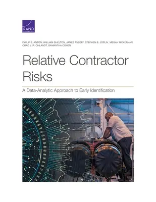 Risques relatifs des entrepreneurs : Une approche analytique des données pour une identification précoce - Relative Contractor Risks: A Data-Analytic Approach to Early Identification